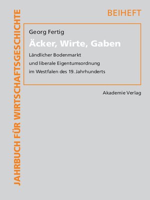 cover image of Äcker, Wirte, Gaben